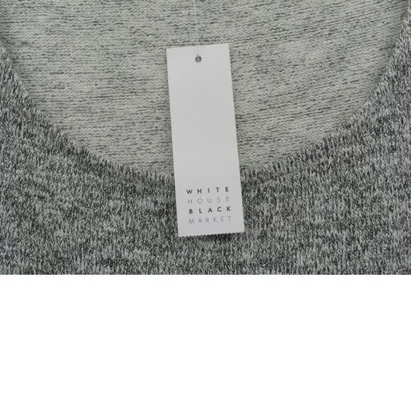 White House Black Market Gray Layered Knit Cowl Neck Sweater + Tank Set (Size S) - Picture 11 of 16